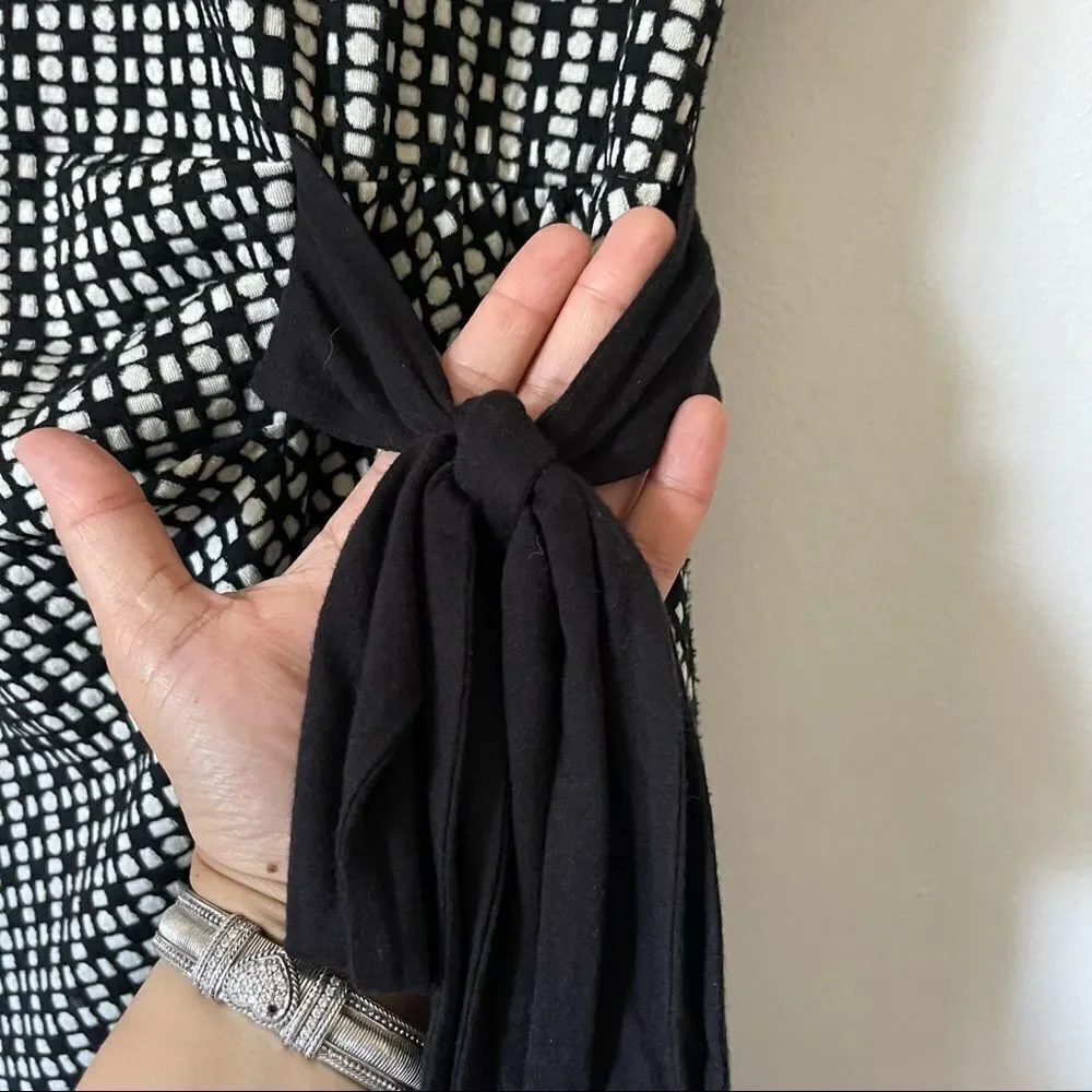 Anthropologie Saturday Sunday Isabel Bow tie midi dress size XS preowned - Picture 4 of 6